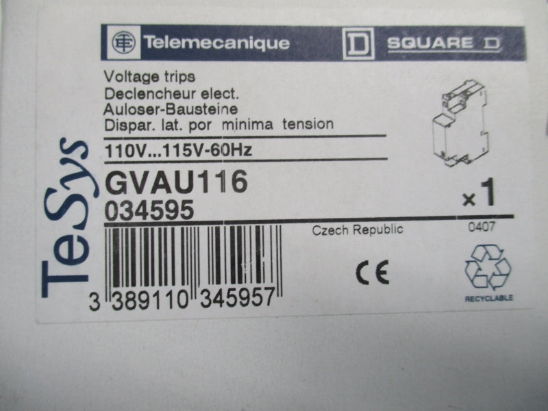TELEMECANIQUE GVAU116 110-115V NSMP