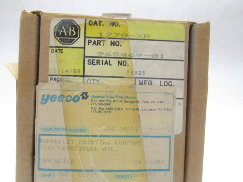 ALLEN BRADLEY 1770-XR 965469-01 3.7V NSMP