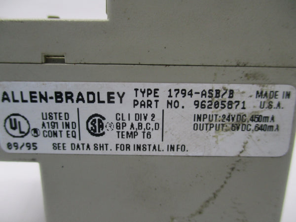 ALLEN BRADLEY 1794-ASB SER. B 24VDC UNMP