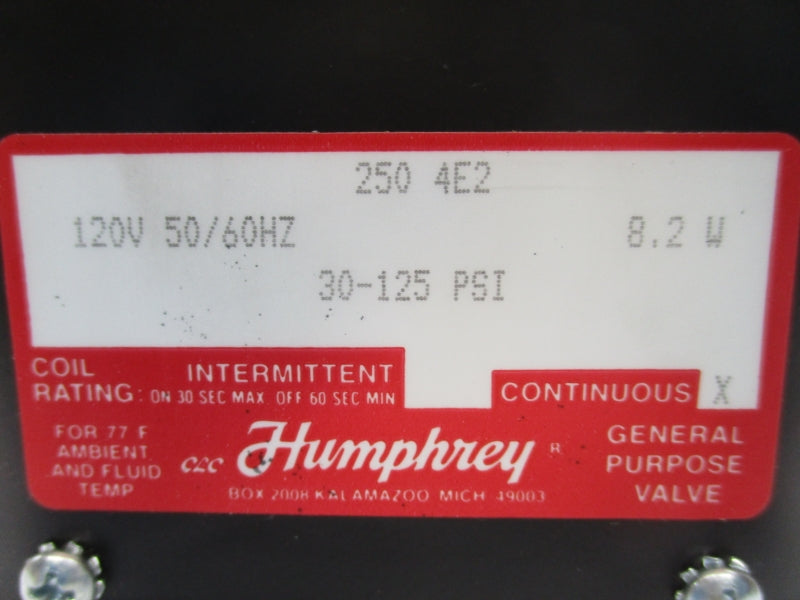 HUMPHREY 250-4E2 120V 30-125PSI NSMP