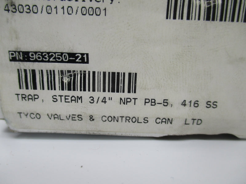 YARWAY PB-5416SST 3/4" NSMP