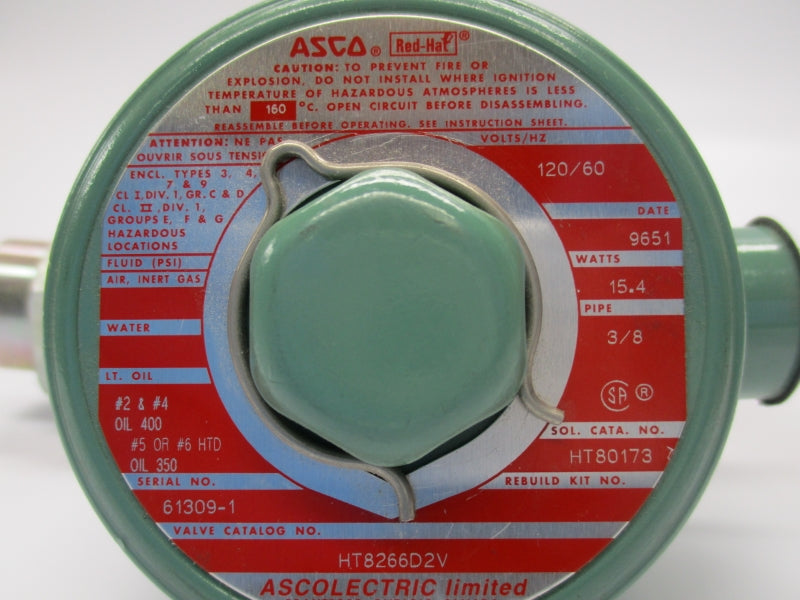 ASCO HT8266D2V 120V 3/8" UNMP