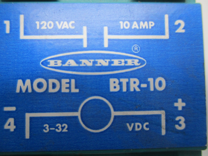 BANNER ENGINEERING BTR-10 120VAC 10A NSNP