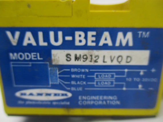 BANNER ENGINEERING SM912LVQD 10-30VDC UNMP