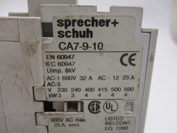 SPRECHNER+SCHUH CA7-9-10 24V UNMP