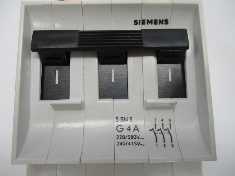 SIEMENS 5SN3-G4A 415V 4A (AS PICTURED) NSNP