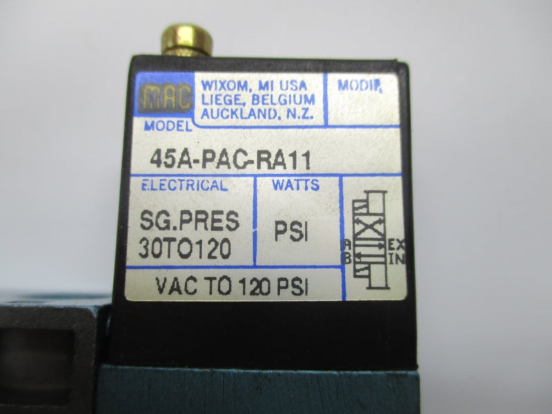 MAC 45A-PAC-RA11 30-120PSI NSNP