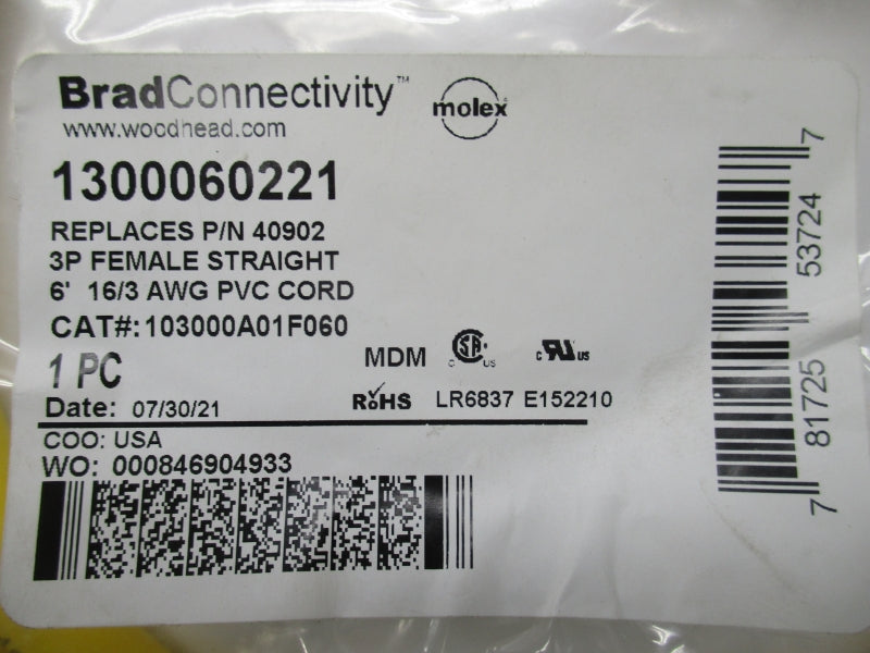 DANIEL WOODHEAD 40902 103000A01F060 NSMP