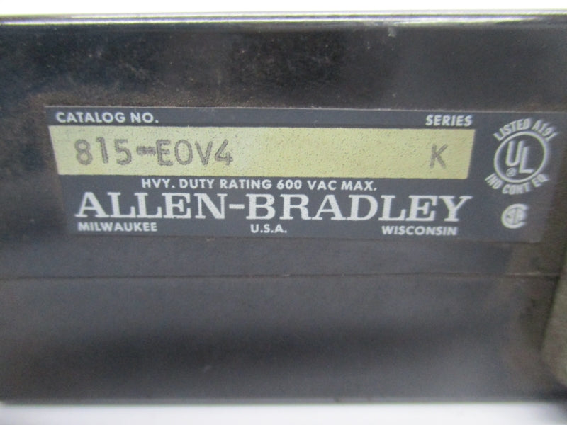 ALLEN BRADLEY 815-E0V4 SER. K UNMP