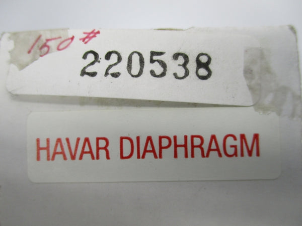 HAVAR DIAPHRAGM PT-150-N-HA-S 220538 NSNP