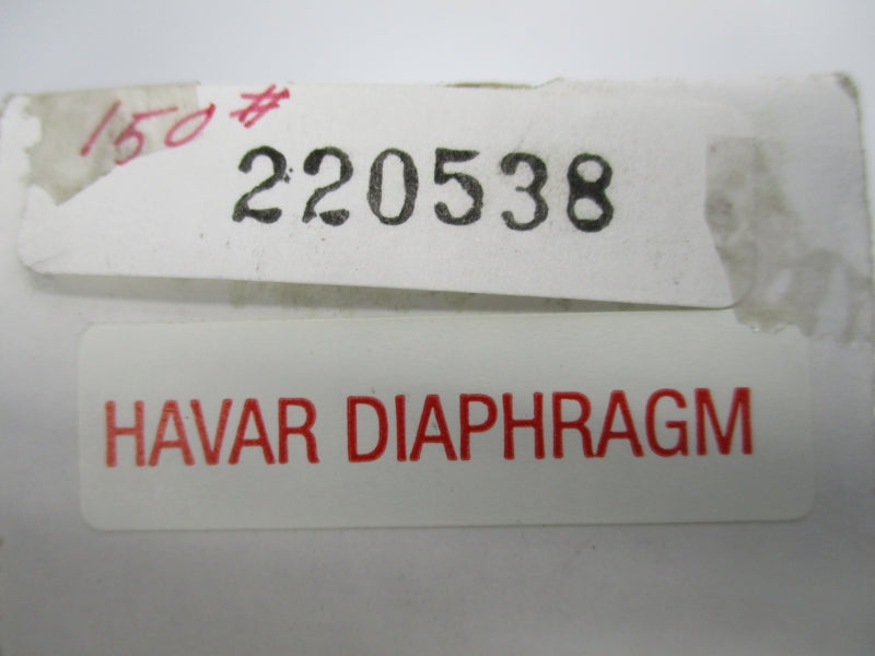 HAVAR DIAPHRAGM PT-150-N-HA-S 220538 NSNP