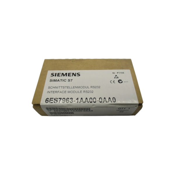 SIEMENS 6ES7963-1AA00-0AA0 VER. 02 NSFS