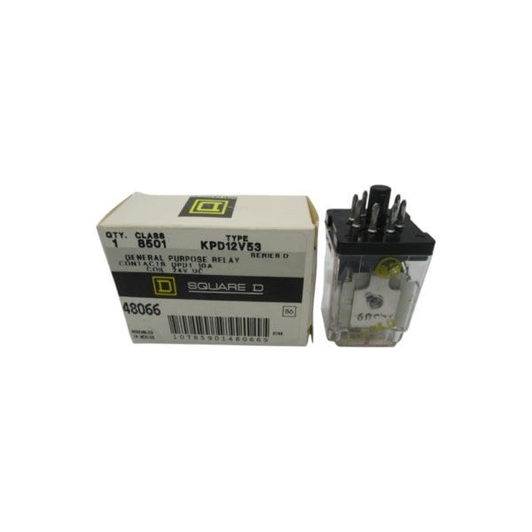 SQUARE D 8501KPD12V53 SER. D 24VDC 10A NSMP