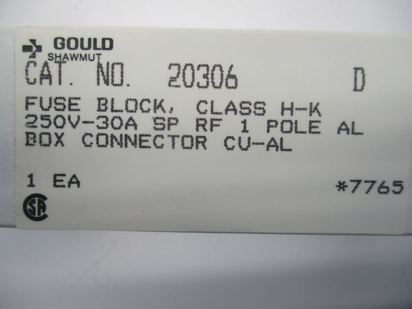 GOULD SHAWMUT 20306 250V 30A NSMP