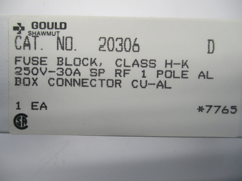 GOULD SHAWMUT 20306 250V 30A NSMP