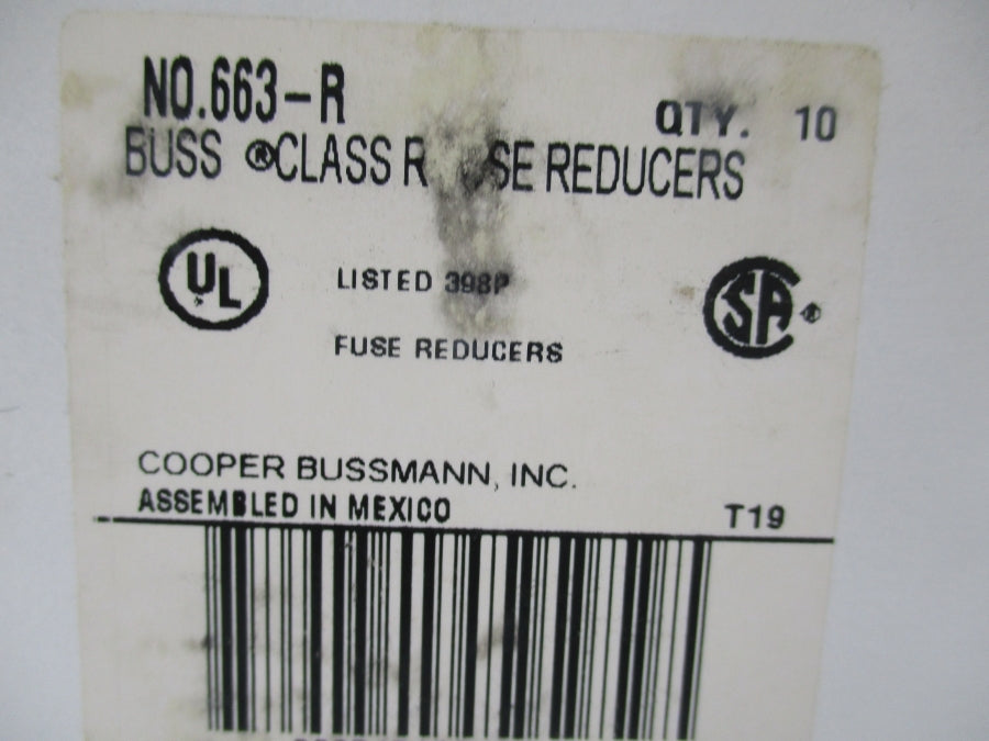 BUSSMAN 663-R 600V 30A (WH) (PKG OF 10) NSMP