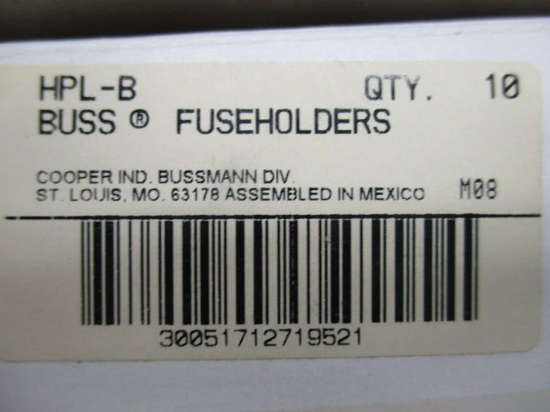 BUSSMAN HPL-B (PKG OF 10) NSMP