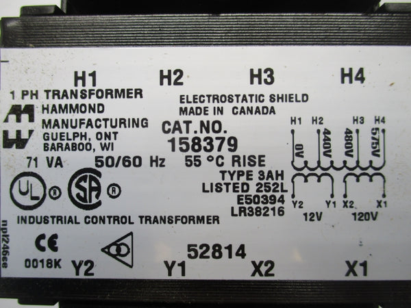 HAMMOND 158379 480V NSNP