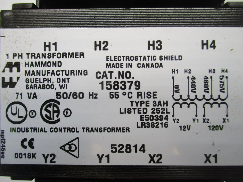 HAMMOND 158379 480V NSNP