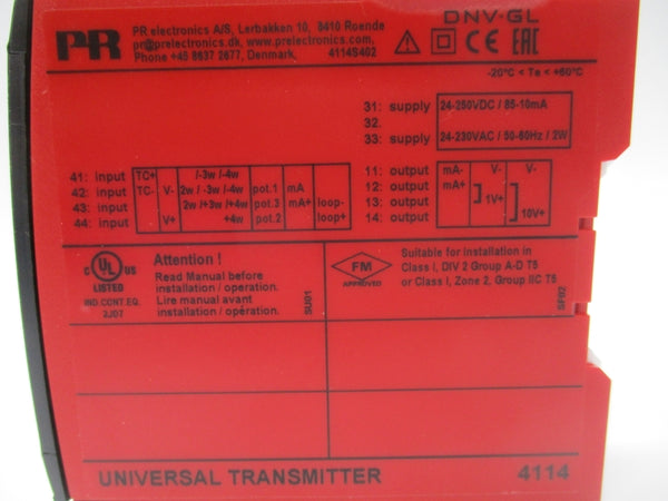 PR ELECTRONICS 4114 24-250VDC NSNP