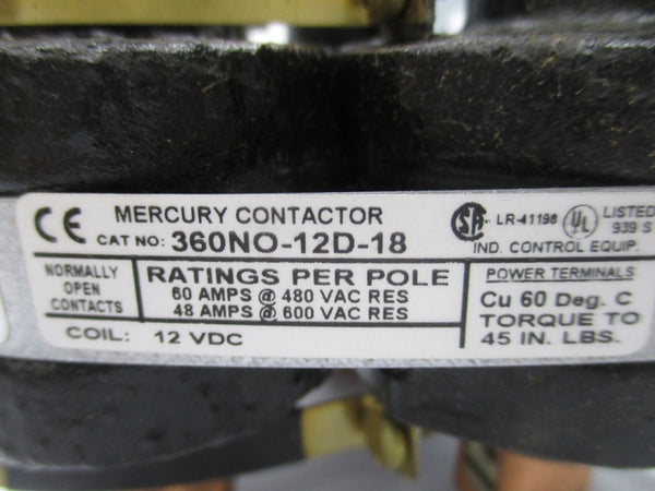 MDI 360NO-12D-18 12VDC 60A NSNP