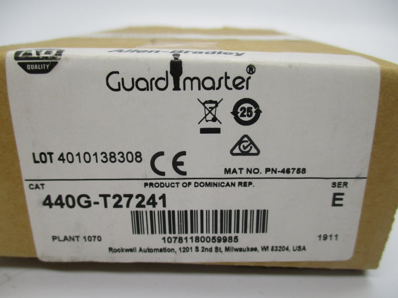 ALLEN BRADLEY 440G-T27241 SER. E 24VAC/DC 6A NSFS