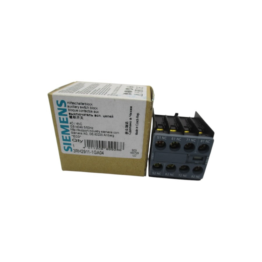 SIEMENS 3RH2911-1GA04 240V 10A NSMP