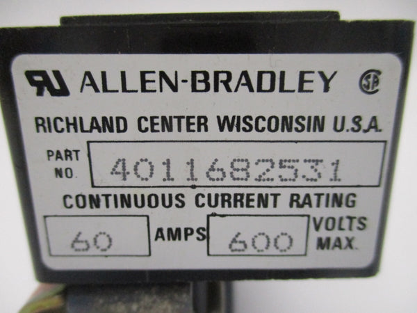 ALLEN BRADLEY 4011682531 600V 60A UNMP
