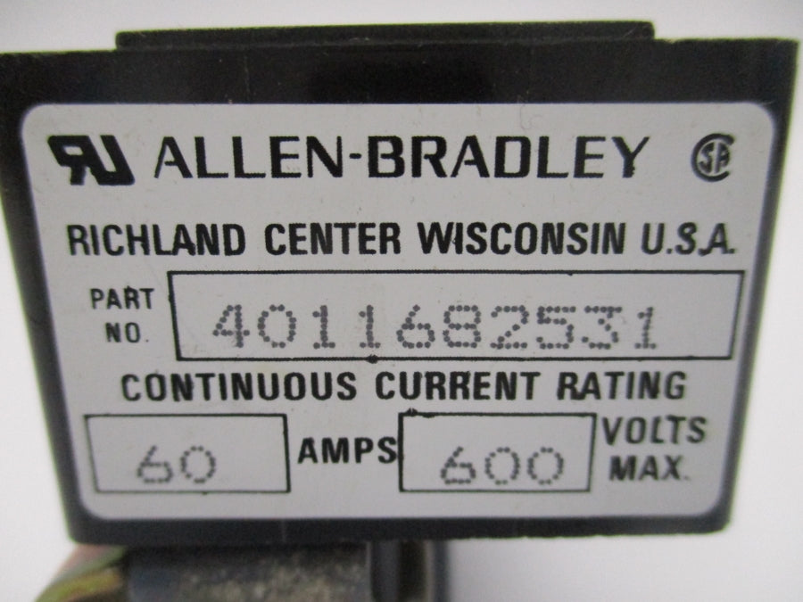 ALLEN BRADLEY 4011682531 600V 60A UNMP