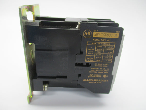 ALLEN BRADLEY 500-TOD930 SER. B 110/120V (BR/YL) NSMP