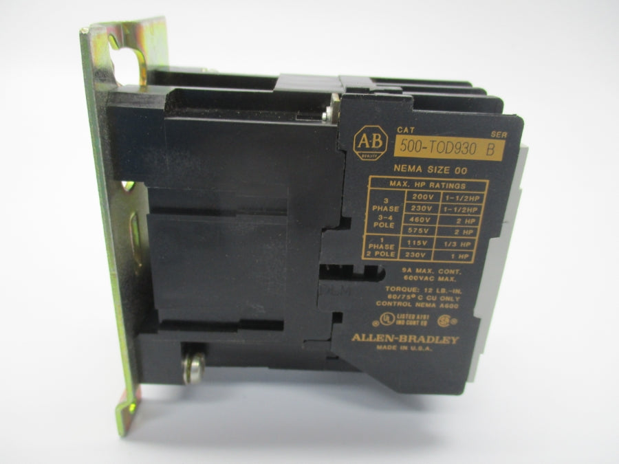 ALLEN BRADLEY 500-TOD930 SER. B 110/120V (BR/YL) NSMP