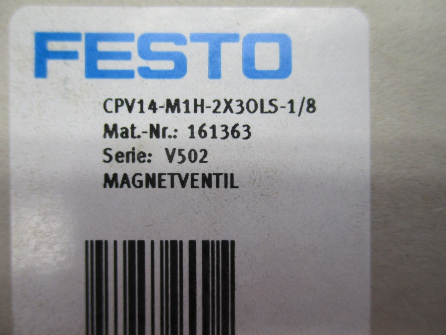 FESTO CPV14-M1H-2X30LS-1/8 161363 NSMP