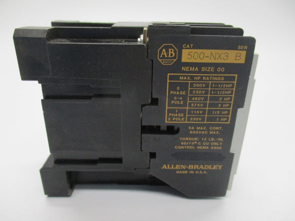 ALLEN BRADLEY 500-NX3 SER. B 360V NSMP