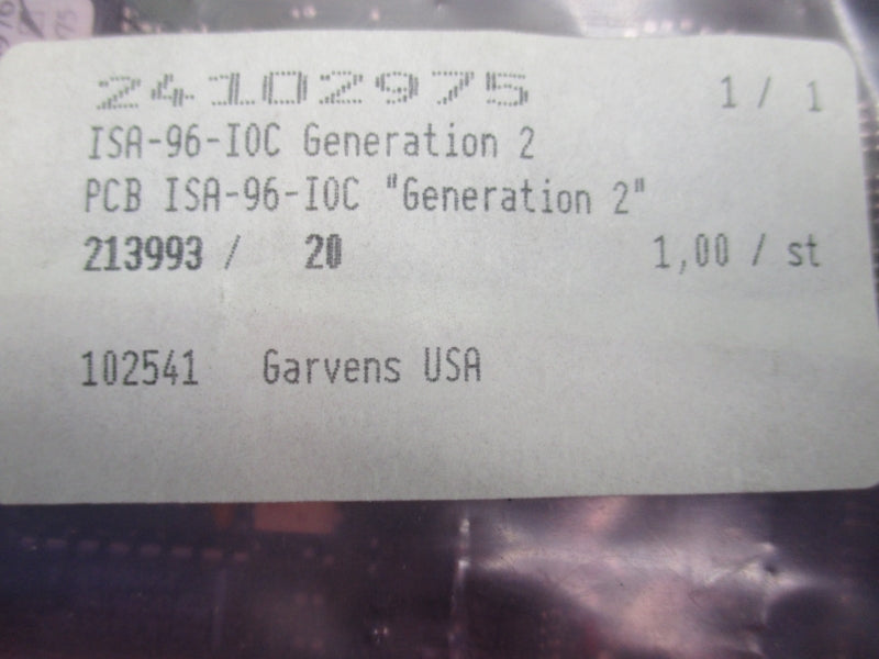 GARVENS ISA-96-IOC NSNP