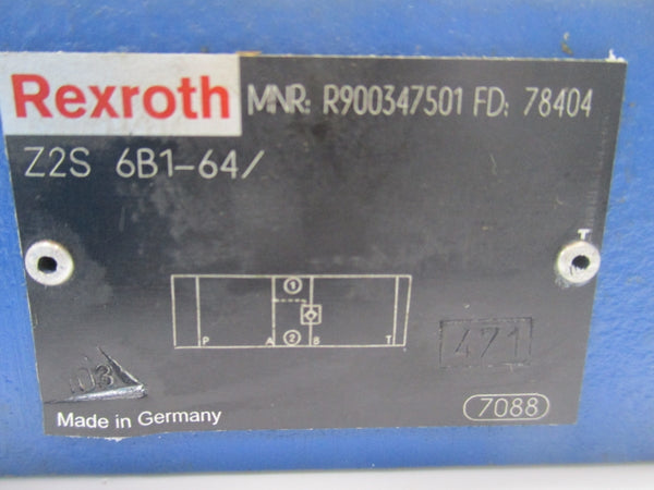 REXROTH R900347501 Z2S6B1-64/ NSNP