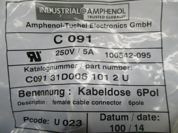 AMPHENOL C09131D0061012U 250V 5A NSMP