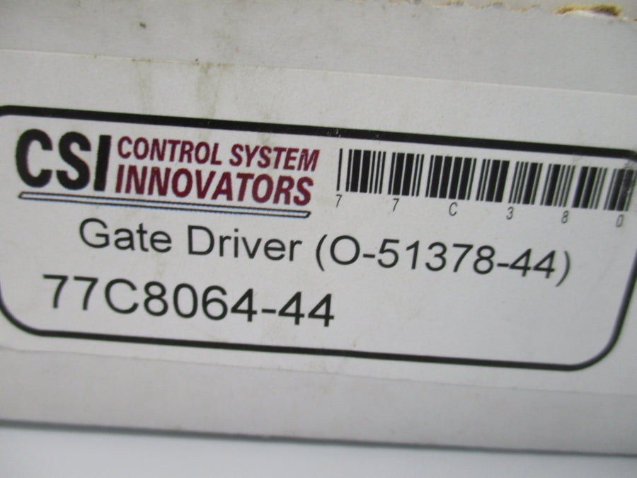CONTROL SYSTEMS INNOVATORS CSI O-51378-44 77C8064-44 NSMP