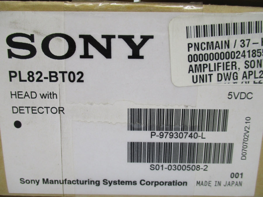 SONY PL82-BT02 5VDC NSMP