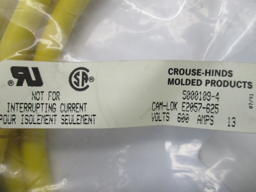 CROUSE-HINDS 5000109-4 600V 13A NSMP