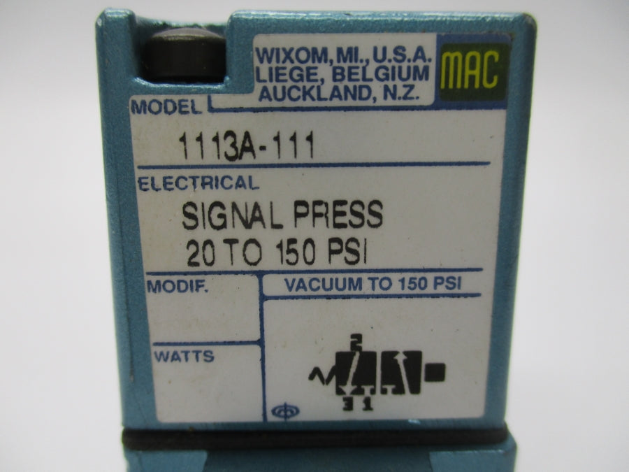 MAC 1113A-111 20-150PSI UNMP