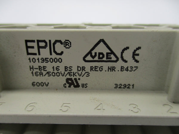 EPIC 1195000 H-BE 16 BS DR 500V 16A NSNP