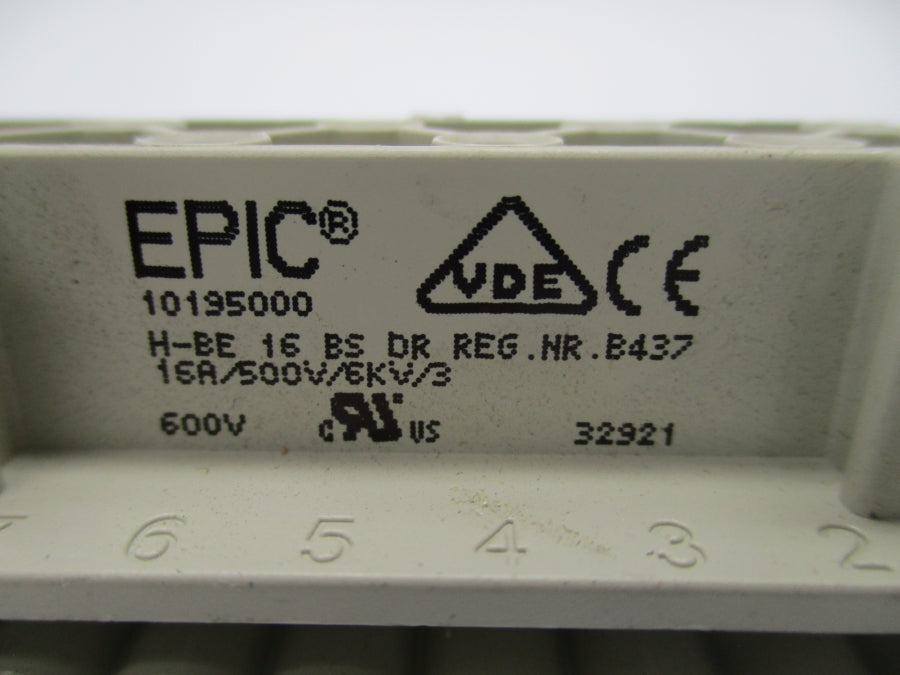 EPIC 1195000 H-BE 16 BS DR 500V 16A NSNP