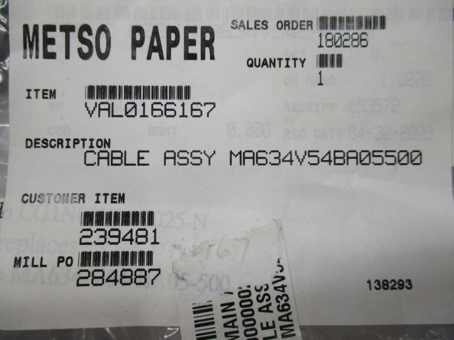 CABLE MA634V54BA05500 NSMP