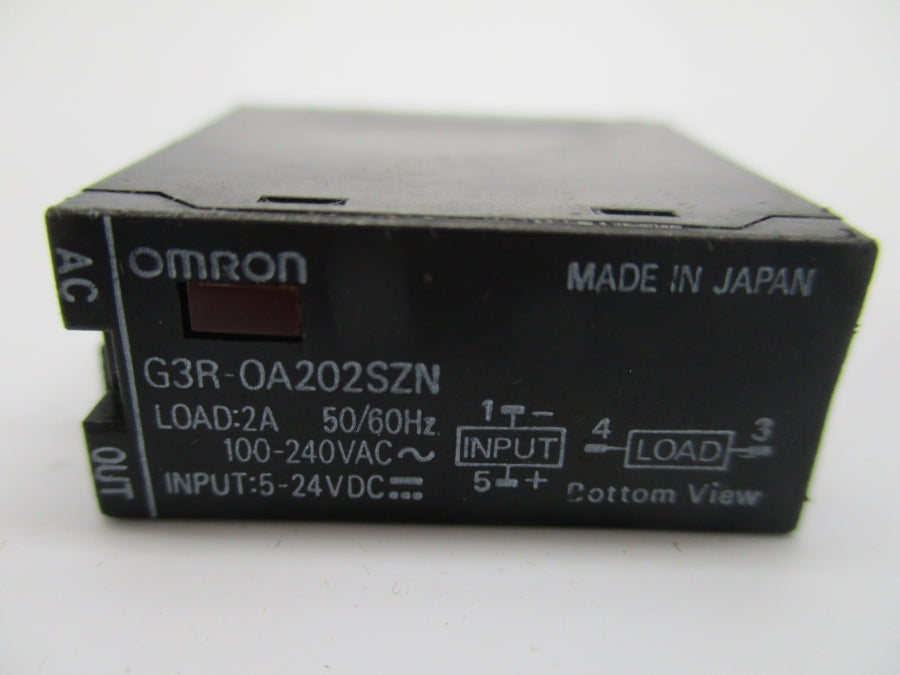 OMRON G3R-0A202SZN 100-240VAC 2A UNMP