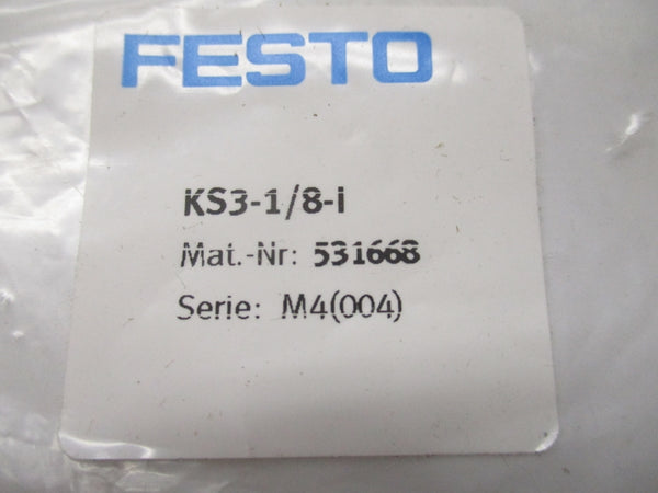 FESTO KS3-1/8-I 531668 NSMP