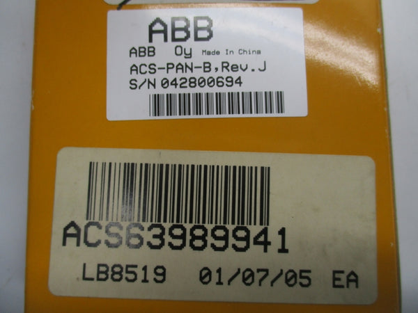 ABB ACS-PAN-B REV.J 380-480VAC NSMP