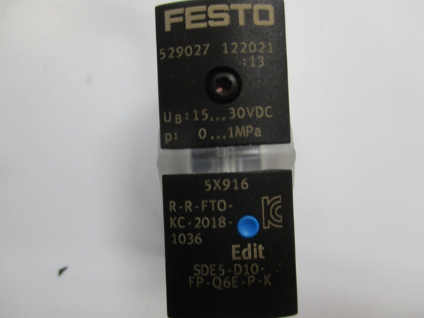 FESTO SDE5-D10-FP-Q6E-P-K 529027 15-30VDC NSNP