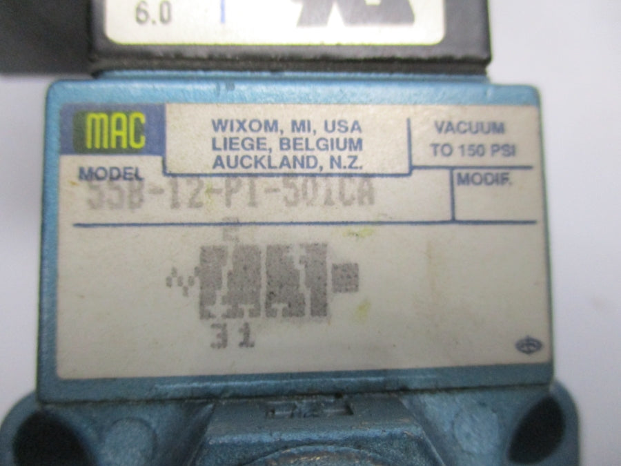 MAC 55B-12-PI-501CA 150PSI UNMP