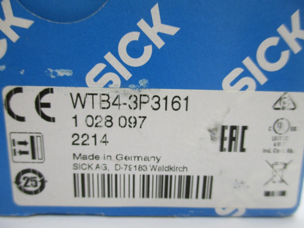 SICK WTB4-3P3161 1028097 10-30VDC NSMP