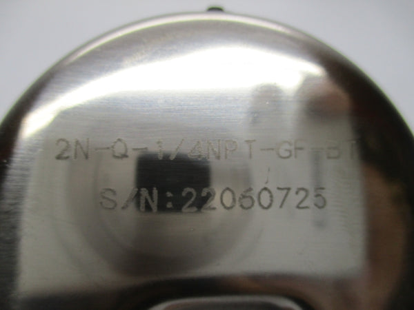 CHICAGO STAINLESS EQUIPMENT 2N-Q-1/4NPT-GF-BT 30-200PSI NSMP